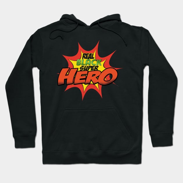 Black Super Hero Hoodie by Corecustom